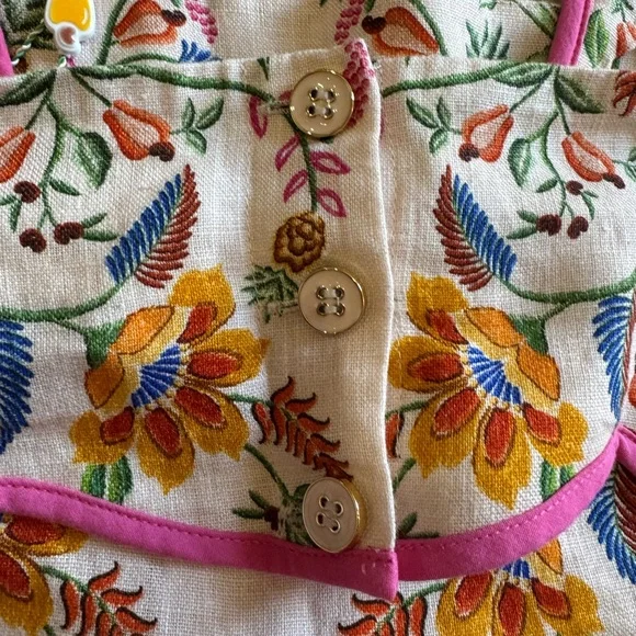 Farm Rio Delicate Forest Pink Mini Dress NWT - Picture 9 of 14